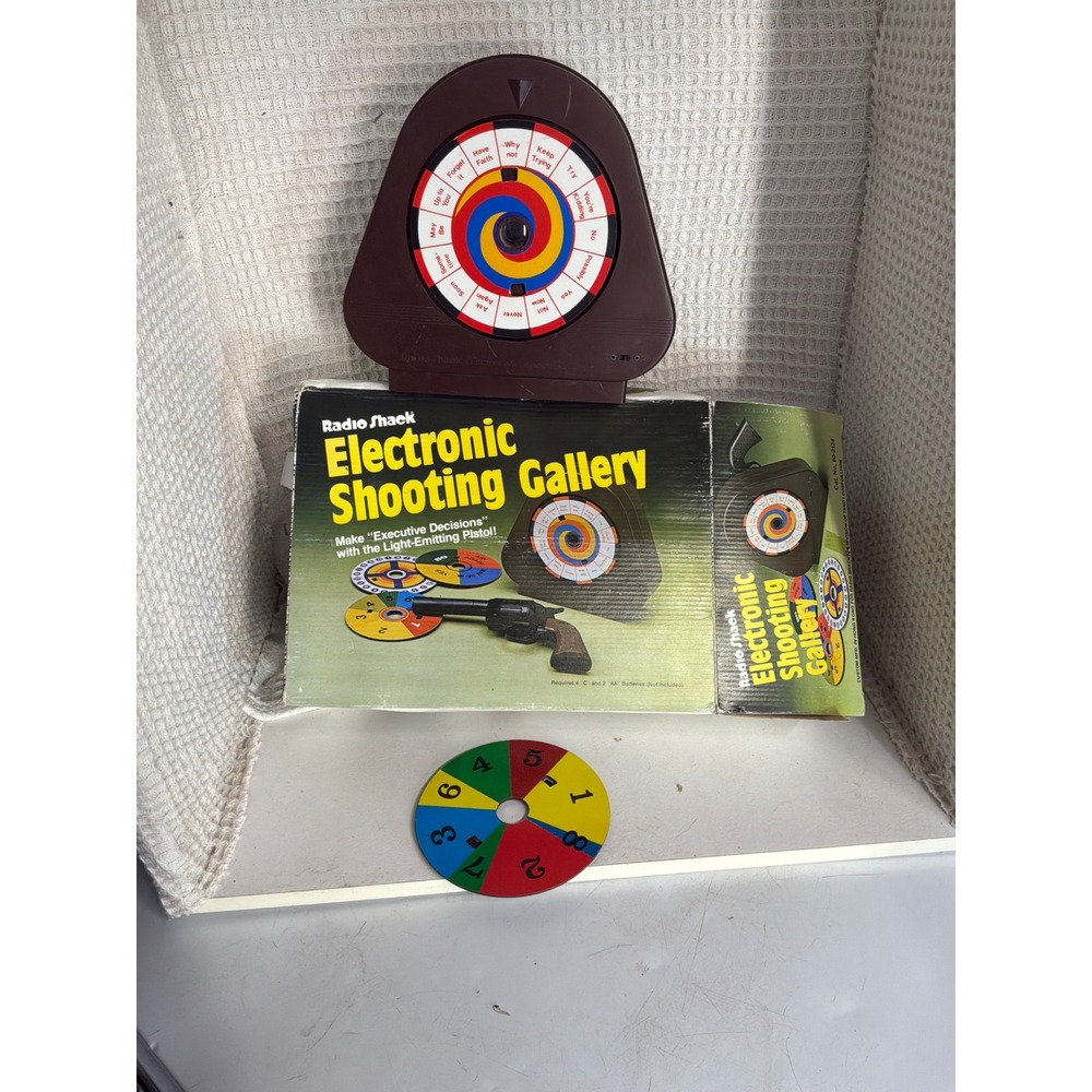 Vtg Parts only no gun Radio Shack Electronic Shooting Gallery 60-2124 OS Brown